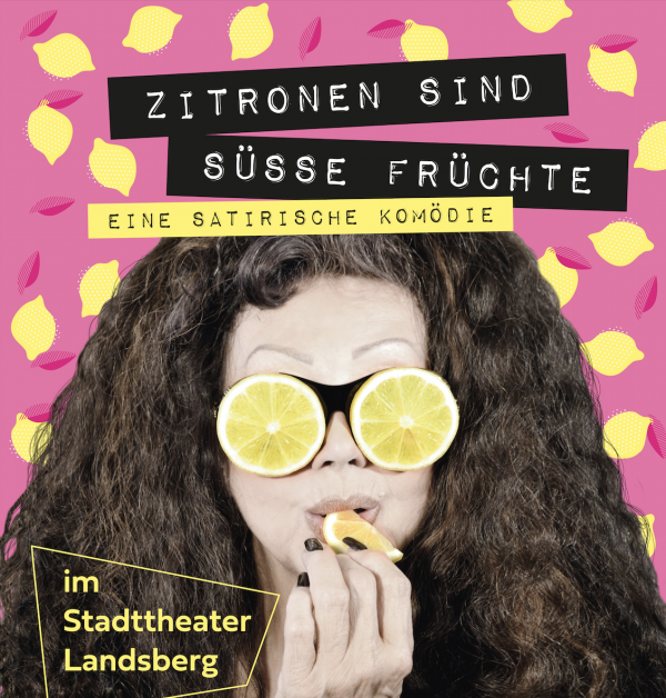 quadrat Zitronen sind suesse fruechte